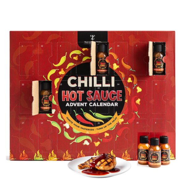 Tilz Hot Sauce Adventskalender 2026 – 24 Chilisaucen von mild bis extra scharf