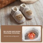 IceUnicorn Krabbelschuhe Baby Winter – Gefütterte Lederpuschen mit Wildledersohlen – Bild 4