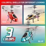XIKOTEC RC Hubschrauber 31 cm – Ferngesteuert mit 2 Akkus & LED für Kinder ab 8 Jahren – Bild 3