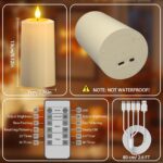 SoulBay LED Kerzen 4er Set Aufladbar – Blasfunktion & Fernbedienung für sichere Dekoration – Bild 5