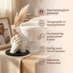 3D Handabdruck Set für Paare – Gipsabdruck mit Sockel & Anleitung | Jadiela – Bild 8