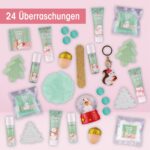 Accentra DREAMY WINTER Adventskalender für Mädchen – 24 Pflegeprodukte in grüner Box – Bild 9