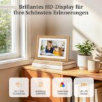 Frameo Digitaler Bilderrahmen 10.1 Zoll Eichenholz WLAN mit 32GB – Fotos teilen per App – Bild 3