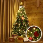 SALCAR 2m LED Lichterkette mit Baumspitzenstern – 280 LEDs Warmweiss für 150–240cm Weihnachtsbäume – Bild 2