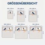 DreamHome 4-Jahreszeiten Kinder-Bettdecke 100x135 cm mit Druckknöpfen – Set inkl. Kissen – Bild 2