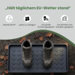 GARDENIX 3er Set Schuhabtropfschale 71,5 x 34,5 cm – Schutzmatte für nasse Schuhe – Bild 4