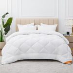 Aisbo Winterbettdecke 200x220 cm mit 450 GSM – Wärmende Steppdecke für erholsamen Schlaf
