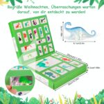 OKYUK Dinosaurier-Adventskalender 2026 mit 16 Figuren & 14 Spielzeugautos – Adventskalender für Kinder ab 3 Jahren – Bild 3