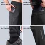 Souke Sports Herren Winter-Fahrradhose Lang mit Fleecefutter – Winddicht & Wasserdicht – Bild 2