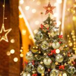 Kesote Weihnachtskugeln Gold 24er-Set – Kunststoff-Christbaumkugeln mit Glitzer & Deckel – Bild 5