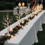 DELICHTER 4er Set Lichterbaum 60 cm mit 24 LEDs – Warmweiss Dekozweige für Innen – Bild 6