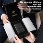 TENBST Geldbörse Herren mit Pop-up-Kartenfach & RFID Schutz – Slim Wallet Schwarz – Bild 8