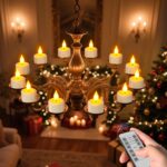 SoulBay LED Teelichter 12er Set Wiederaufladbar – Fernbedienung, Timer & Dimmbar – Bild 4
