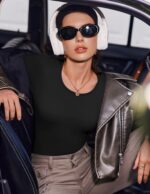 Ekouaer 3er-Set Langarmshirt Damen Slim Fit – Atmungsaktives Thermo Baselayer für Herbst & Winter – Bild 2