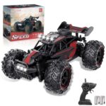 Carox 1:18 Ferngesteuertes RC Auto – 25 km/h Monstertruck mit LED für Kinder ab 6 Jahren