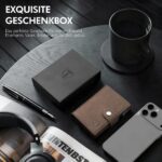 TENBST Slim Wallet Herren mit RFID Schutz & Pop-up Kartenetui – Braun – Bild 8
