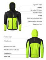 INBIKE Fahrradjacke Herren Wasserdicht Softshelljacke – Wärmend & Atmungsaktiv für Radsport – Bild 6