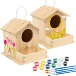 LotFancy Vogelhaus Bausatz mit 2 Häusern – DIY Holz Bastelset für Kinder ab 5 Jahren
