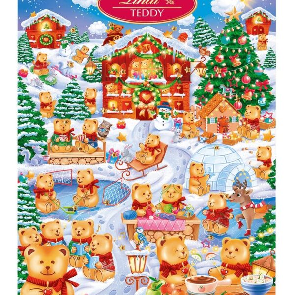 Lindt Teddy Wimmelbild Adventskalender 2026 – 35 Schokoladen-Überraschungen für Kinder
