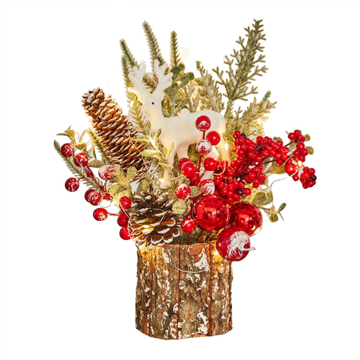 71IKhGLEupL._SY1500_.jpg MYELLU Mini Weihnachtsbaum 28 cm – Künstlicher Christbaum für Tisch & Deko – Bild 1