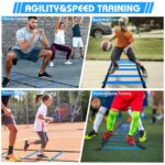 YGORTECH Fussball Trainingsset Blau – Koordinationsleiter, Hütchen & Kick-Trainer für Kinder – Bild 5