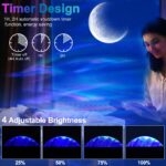 Cadrim Sternenhimmel Projektor mit Polarlicht & Bluetooth – 3in1 LED Lampe mit Fernbedienung – Bild 3