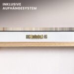 MuchoWow Weihnachtsleinwand Rentier 90x60 cm – Beige Wandbild mit Holzrahmen – Bild 5