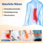 Comfytemp Wärmekissen 1,2kg mit Leinsamen & Tonperlen – Mikrowellen-Heizgürtel für Rücken & Bauch – Bild 2