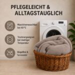 Kuscheli Winter Wende Plüsch Bettwäsche 135x200 – Nicky-Teddy Cashmere Touch Taupe – Bild 7