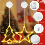 Buudala LED Weihnachtsdeko Fenster 4er Set – Sterne & Bäume mit Timer & 3 Modi – Bild 3