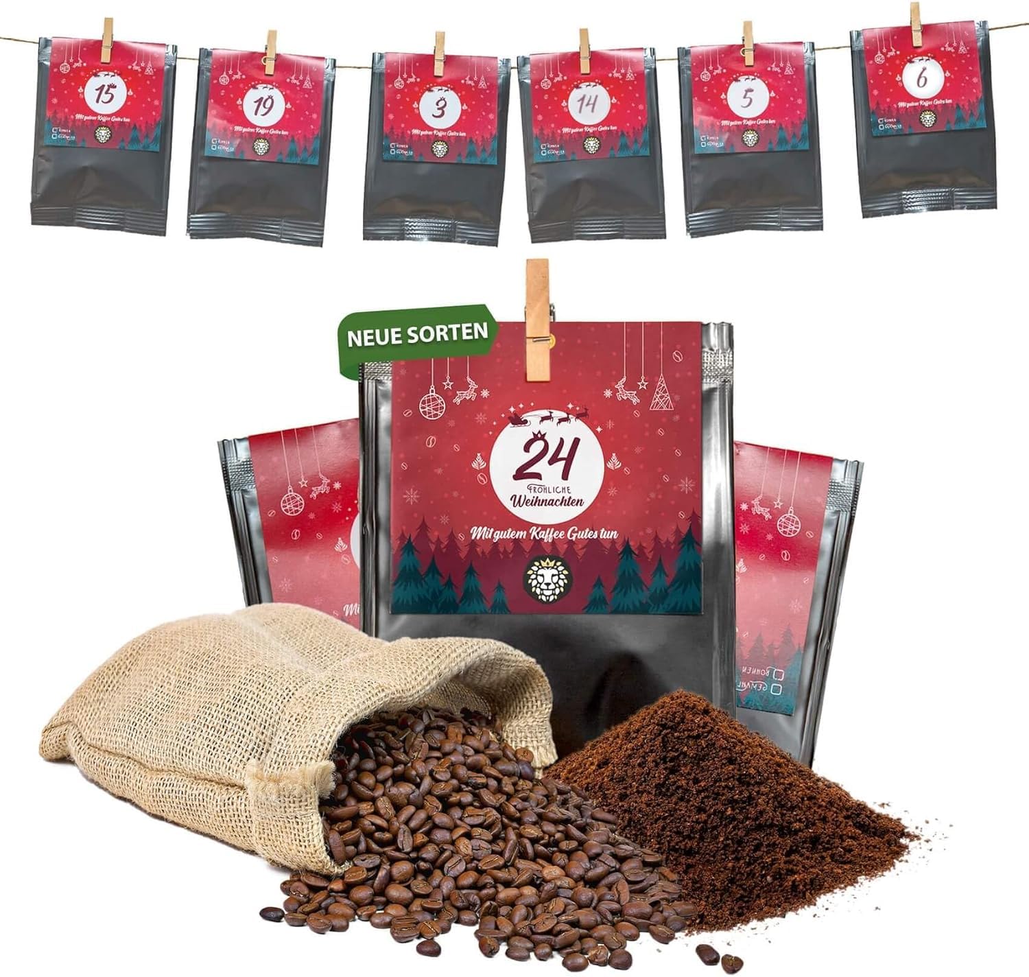 Kaffee Adventskalender 2026 – 24 Premiumröstungen mit Fair-Trade & Bio-Zertifikat