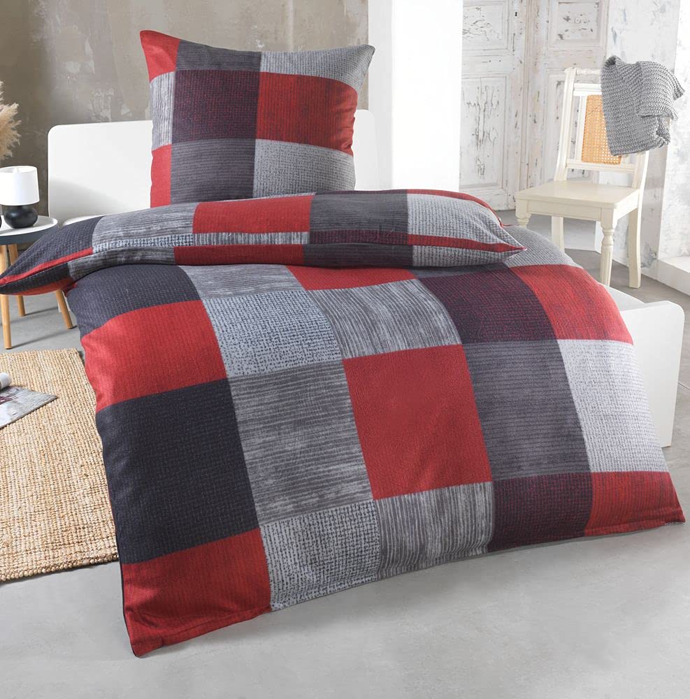 DreamHome Mikrofaser Fleece Bettwäsche 135x200 – Thermowärme für erholsamen Winterschlaf