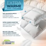 Glückstoff® Winterdecke 155x220cm mit Daunen & Federn – Zertifiziert in Deutschland – Bild 4