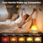 ARUQO Tageslichtwecker mit Sonnenaufgang-Simulation – Sanftes Aufwachen für erholsamen Schlaf – Bild 4