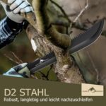 Purple Dragon Outdoor Messer & Axt Set mit D2 Stahl – Handgeschmiedet für Survival & Camping – Bild 3