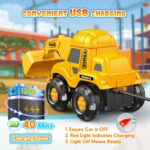 HappyGoLucky RC Bagger 2.4Ghz – Ferngesteuertes Baufahrzeug mit LED für Kinder ab 2 Jahren – Bild 6