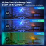 One Fire Sternenhimmel Projektor – Nachtlicht mit 15 Farben, Musik & Fernbedienung – Bild 4