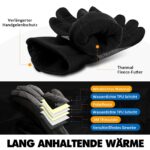 HIKENTURE Winterhandschuhe wasserdicht – Fahrradhandschuhe mit 3M Thinsulate & Touchscreen – Bild 5
