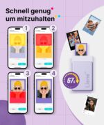 Liene Pearl N200 Pro Nachfüllset: 50 Fotopapier & 5 Farbbänder – Sofort haftend & wasserfest – Bild 9