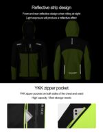 INBIKE Fahrradjacke Herren Wasserdicht Softshelljacke – Wärmend & Atmungsaktiv für Radsport – Bild 4
