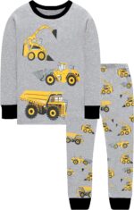 EULLA Kinder Schlafanzug Langarm 100% Baumwolle – Zweiteiliger Pyjama für Jungen 1-7 Jahre – Bild 3