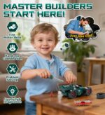 Lehoo Castle Kinder Werkzeugkoffer mit Rennwagen – Montessori Spielzeug ab 2 Jahren – Bild 5