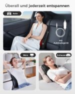 Boriwat Shiatsu Nackenmassagegerät mit Wärme – 3D-Tiefenmassage für Nacken & Rücken – Bild 7