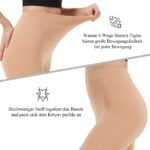 Hiltzo Thermostrumpfhosen für Damen – Gefütterte Winterstrumpfhose mit Wärmefleece – Bild 4