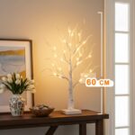 EAMBRITE 2er Set LED Lichterbaum 60cm mit 24 Warmweiss LEDs – Dekorative Lichterzweige für Zuhause – Bild 4