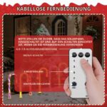 YAVOCOS 46cm Zuckerstangen Lichterketten Set mit 12 LEDs – Weihnachtsdeko für Innen & Aussen – Bild 4