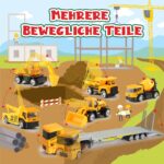 EUCOCO Adventskalender Auto 2026 – 26 Baufahrzeuge & Zubehör für Kinder 1–6 Jahre – Bild 4