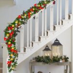 Yakimz Weihnachtsgirlande 5m mit 100 LEDs Warmweiss – Künstliche Tannengirlande mit Deko