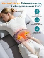 ALLJOY Wärmegürtel Rücken 170cm mit Massagegerät – Kabellos mit 5000mAh Akku – Bild 3