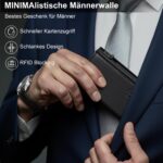 TENBST Herren Geldbörse mit RFID Schutz – Slim Wallet mit 8 Kartenfächern & Münzfach – Bild 6
